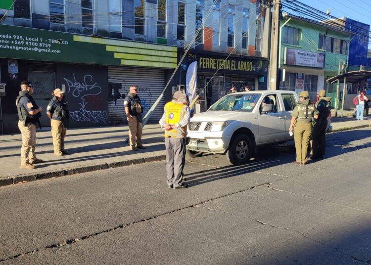 Controles vehiculares dejan una docena de multas en el eje Balmaceda de Temuco