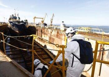 Finalizan peritajes al barco Cobra en dique seco