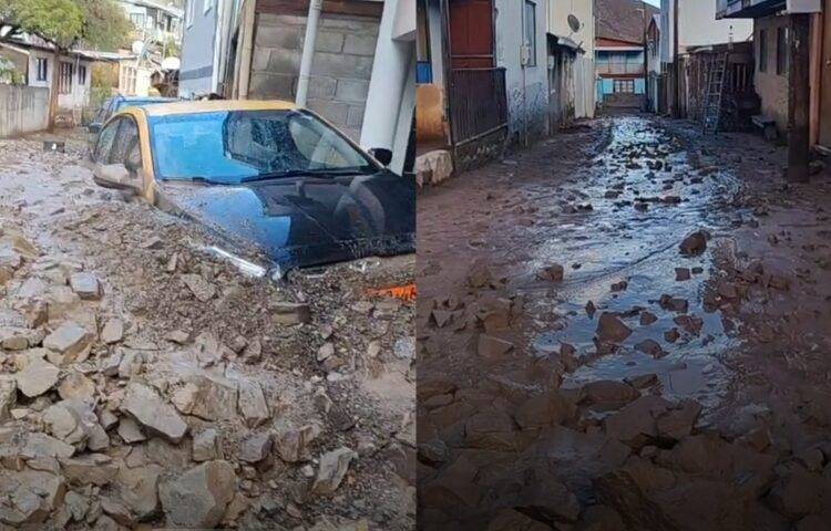 Autos atrapados y casas cubiertas con barro: Aluvión causa graves daños en el norte del país