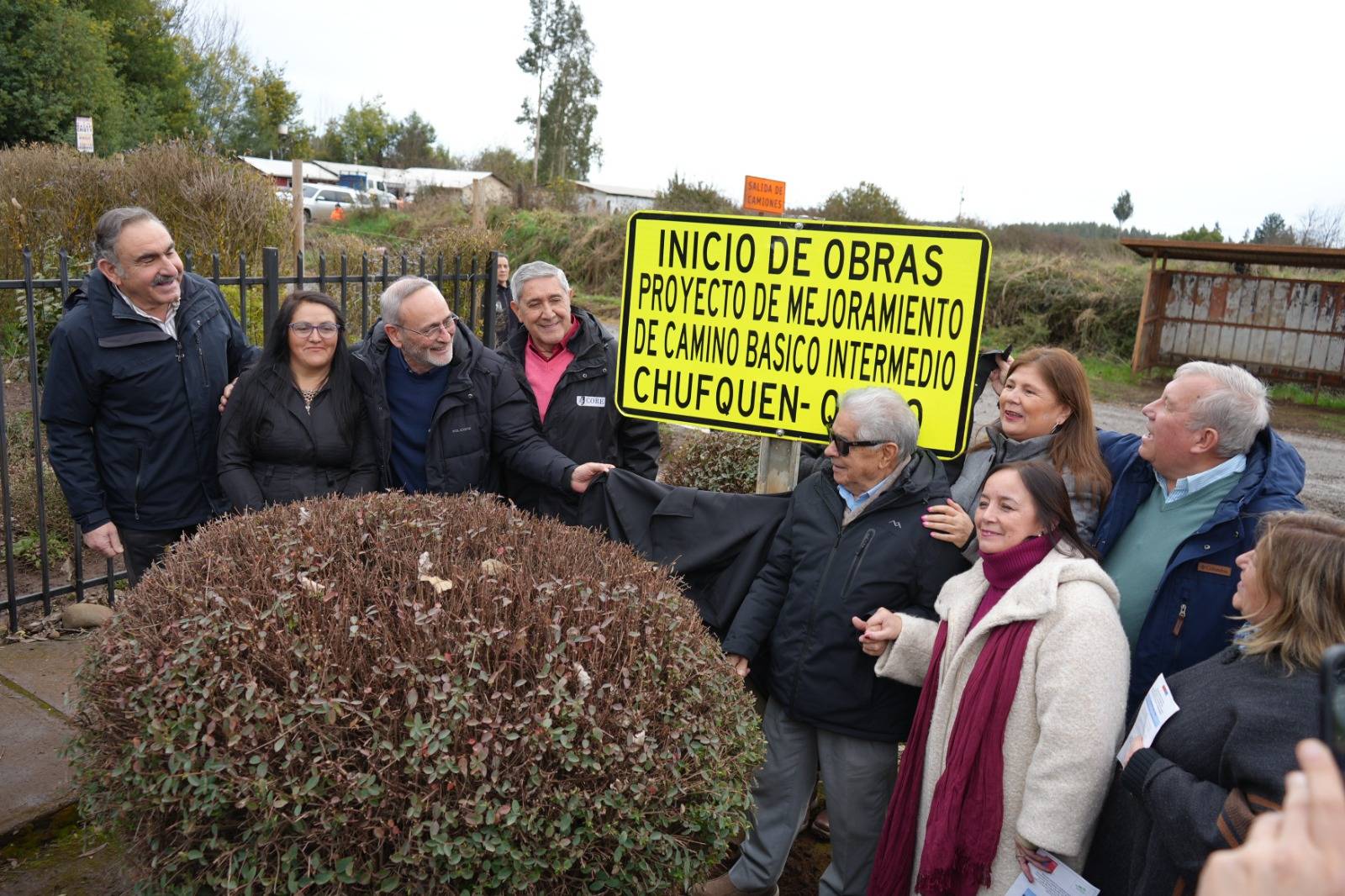 GORE La AraucanÃa da inicio a obras de mejoramiento del camino Chufquén – Quino