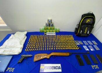 Victoria: PDI detuvo a sujetos dedicados a la venta de armamento, munición y droga por redes sociales.