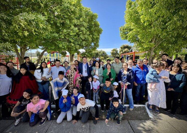 Desarrollo Social inaugura nuevo espacio recreativo infantil en Nehuentúe como parte del programa “Transformando Barrios”