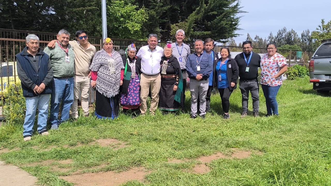 Frontel instala nuevas luminarias en recintos de salud y sede social de Puerto Saavedra