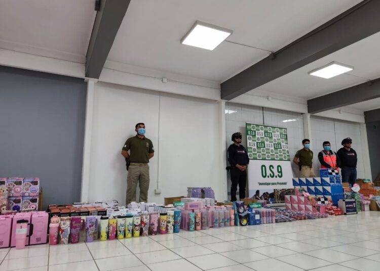 Incautan más de cinco mil productos falsificados desde céntrico local de Temuco