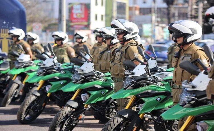 Entregan 31 motocicletas a carabineros para reforzar seguridad en La Araucanía