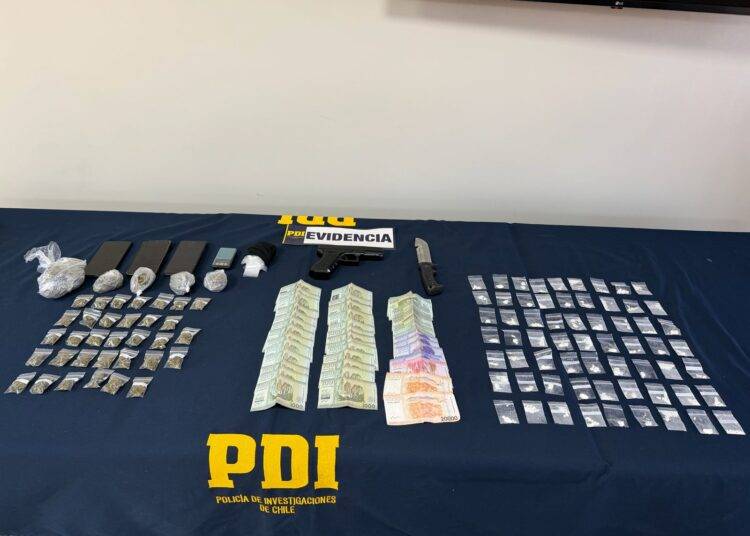 Villarrica: PDI detuvo a sujeto por microtráfico de drogas y delitos contra la propiedad