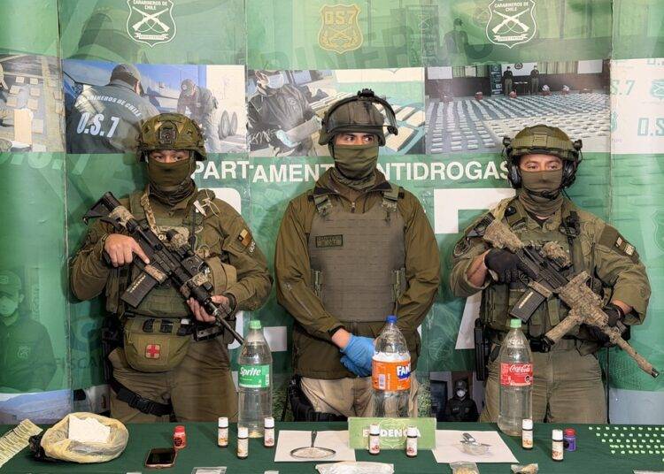 Carabineros del OS-7 desbarata “laboratorio” de ketamina en Temuco