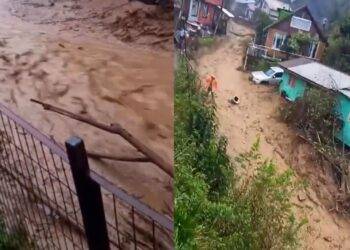 Baja la intensidad del sistema frontal, pero Los Ríos sigue con alerta amarilla