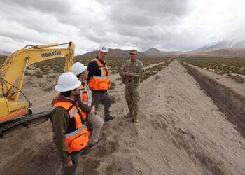 Obras de zanja en Colchane alcanzan su etapa final