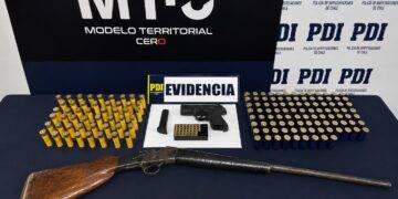 Lumaco: PDI incauta armamento y gran cantidad de munición