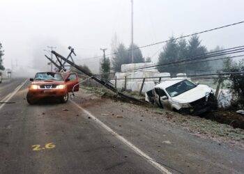 Frontel refuerza llamado a la prevención ante reiterados accidentes vehiculares contra postes en La Araucanía