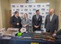 Investigación culmina con cuatro detenidos, 6 kilos de droga y un importante arsenal de armas y municiones incautados