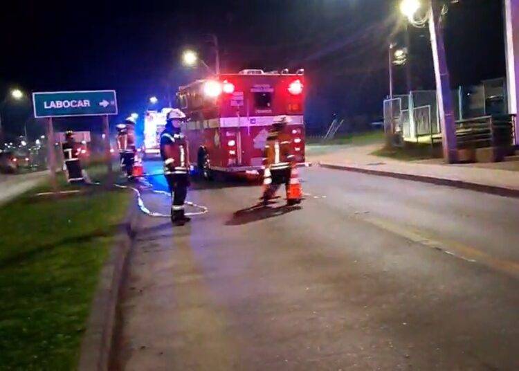 Densímetro nuclear movilizó a bomberos en Temuco